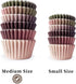 qiqee 300PCS Standard Gradient Cupcake Liners Cupcake Cups 6 Designs Coffee Gradient Cupcake Papers Baking Cups Cupcake Wrappers (Medium Size)...