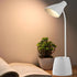 LED Desk Lamp, Desk Light with 3 Light Modes, Stepless Dimming, USB Rechargeable Touch 360 ° Flexible Gooseneck with Pen Holder and Cell Phone Sta...