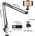 Cell Phone Holder,Overhead Video Phone Mount,Articulating Arm Webcam Stand Lazy Desk Arm,Desktop Suspension Scissor Accessory for Live Streaming,V...