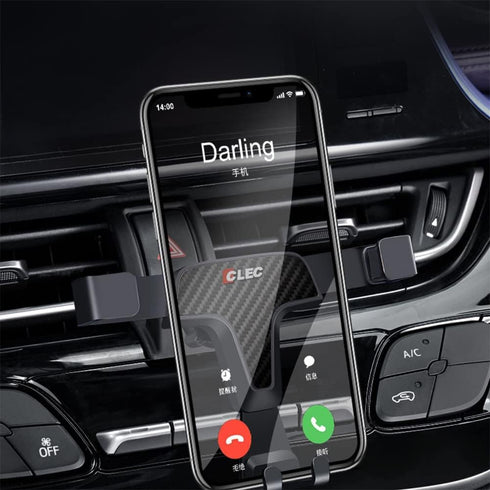 BEERTE Phone Holder fit for Mazda CX-5 2017-2025 Adjustable Air Vent Car Dashboard Cell Phone Mount Carbon Fiber Pattern Gravity Phone Mount fit f...