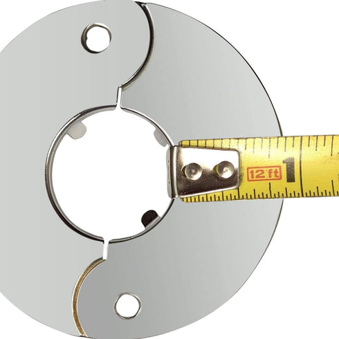Floor and Ceiling Plate Cover Split Flange Replacement and Repair Kit, Fits 3/4 Inch IPS Galvanized Pipe or 1 Inch Copper Pipe, Chrome Finish (Pac...