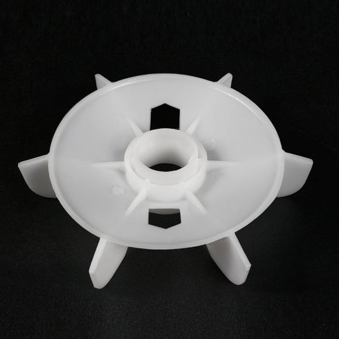 uxcell Motor Fan Blade 150mmx28mm Round Shape Bore White Engineering Plastic with 6 Vanes 2pcs...