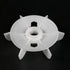 uxcell Motor Fan Blade 150mmx28mm Round Shape Bore White Engineering Plastic with 6 Vanes 2pcs...