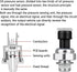 Engine Oil Pressure Sensor Automotive Replacement Sensors OEM#12616646 12677836 D1846A Compatible with Cadillac CTS,Chevy,Buick,GMC 4.2L 4.8L 5.3L...