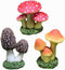 3PCS Artificial Mushroom Statue Fairy Tale Garden Decoration Outdoor Landscape Artificial Foam Mushroom Flower Pot Decoration...