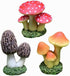 3PCS Artificial Mushroom Statue Fairy Tale Garden Decoration Outdoor Landscape Artificial Foam Mushroom Flower Pot Decoration...