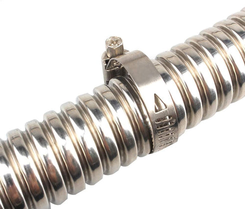 COLOR TREE 2M 2.5CM Universal Stainless Steel Exhaust Pipe Parking Air Heater Tank Diesel Gas Vent Hose Length for Car Truck...