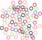 Colorful Ring Stitch Markers (5mm 100pcs) (5MM-100pcs)...