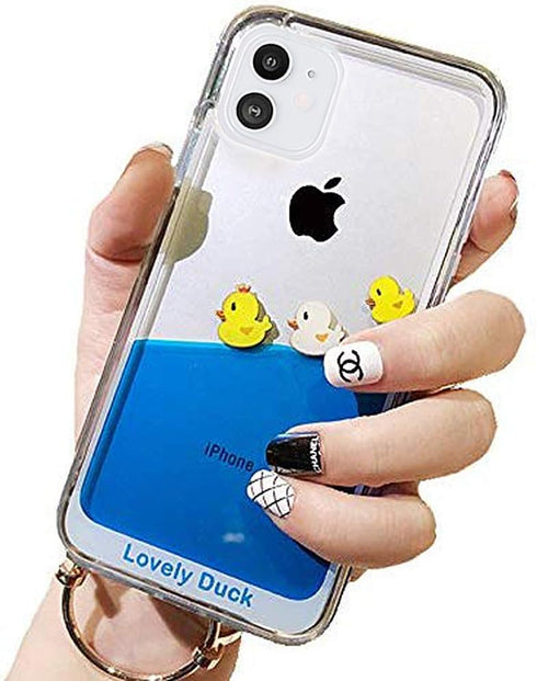 UnnFiko Liquid Case Compatible with iPhone 13 Pro Max, 3D Cool Quicksand Flowing Floating Bling Glitter Sparkle Soft Case for Girls Women (Three D...