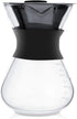 Ymiko Pour Over Coffee Maker, Manual Hand Drip Coffee Dripper Brewer Maker Glass Carafe Pot with Stainless Steel Filter...