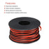 MECCANIXITY 26 Gauge Wire 2 Conductor Parallel Silicone Wire 26AWG Stranded Wire Electrical Wire Tinned Copper Wire Spool 10m/33ft for LED Strip E...