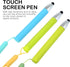 Kid-Friendly Pens for Touch Screens:Touch Screens Pen Stylus Silicone Anti-Slip Tablet Stylus Compatible with All Touch Screens,3 pcs Stylus + 3 p...
