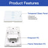 BSEED Smart Light Switch, 3 Gang ZigBee Switch with APP Control and Timer Function, Touch Alexa Remote Light Switch Compatible with Alexa, Google ...