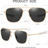 JOVAKIT Men's Polarized Aviator Sunglasses Retro Military Style Pilot Sun Glasses Bayonet Temples UV400 Protection...