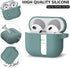 2 Pack Airpods 3 Case Cover with Cleaner Kit,Soft Silicone Protective Case Compatible with Apple AirPods 3rd Generation Charging Case with Keychai...