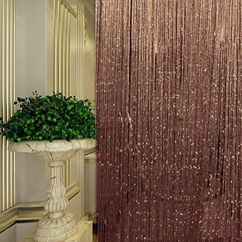 Topixdeals Door Fringe Curtain,Door Curtains,Rare Flat Silver Ribbon Door String Curtain Thread Fringe Window Panel Room Divider Cute Strip Tassel...