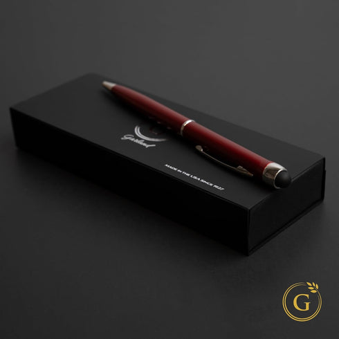 Garland Metal Pen & Stylus – Made in USA - 2-in-1 Dual-Function – Classic Color Pen for Digital Devices – Phones, Tablet, Any Touch Screen, Gift B...