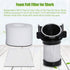 HIFROM 2 HEPA Filter & 3 Foam Felt Filter Compatible with Shark IONFlex DuoClean Vacuum IR100 IR101 IR70 IF100 IF150 IF160 IF170 IF180 IF251 IF200...