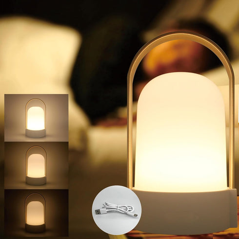 Portable Rechargeable Lamp Indoor Outdoor Emergency Light Battery Powered Lamp Outdoor Rechargeable Lamp Handheld Camping Lantern Portable Nightli...