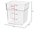 Cambro 4SFSCW135 CamSquare Polycarbonate Square Food Storage container...
