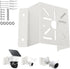 Exterior Wall Corner Mount Bracket Solid Metal for Surveillance Systems, Corner Mount Holder for Security Cameras Installing to Reach A Wider View...