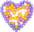 Ball Pit Balls Stars for Toddlers- 100 Pack 3 Shapes Balls Stars and Hearts for Ball Pit Playroom Playpen, Non-Toxic Plastic Toy Balls Shower Part...