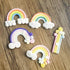 Fewo Rainbow and Cloud Fondant Molds Silicone Gum Paste Polymer Clay Resin Sugar Craft Mould Birthday Party Baby Shower Cake Cupcake Decorating To...