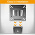 Monitor Wall Mount for Most 14-24" TVs, Universal Camper Small TV Wall Mount Bracket Fixed RV TV Mount Max Load 33lbs VESA up to 100x100mm 17 19 2...