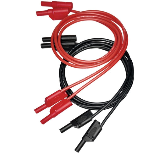 CESS-212 Safety Banana 12 Gauge Wire Silicone Multimeter Test Leads Male to Male, 2 Pairs 8 Plugs...