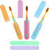 20PCS Toothbrush Case Set,Portable Breathable Toothbrush Holder,Dust-proof Toothbrush Box Storage,Plastic Toothbrush Container Travel Toothbrush M...