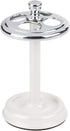 iDesign Metal Toothbrush Holder - Bathroom Cup for Bathroom Organization, The York Collection - 3.25" x 3.25" x 5.75", Chrome and Pearl White...