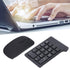 Wireless Numeric Keypad,2.4G Numeric Keypad & Mouse Combo,Mini 18 Keys Number Pad,Financial Accounting Numeric Keypad with Wireless Mouse for Lapt...