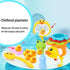 Bath Toy Baby Bathtub Duck Toy Set, 1 Pcs Ducky Animals Fishing Net with 6 Pcs Water Floating Sea Animals Duck Toys, Bathroom Floating Pool Fishin...