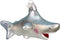 Old World Christmas Shark Glass Blown Ornament for Christmas Tree...