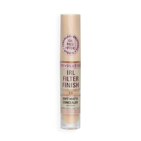 Revolution Beauty, IRL Filter Finish Concealer, Full Coverage, Oil Free, Long Lasting & Lightweight Formula, Infused with Hyaluronic Acid, Vegan &...