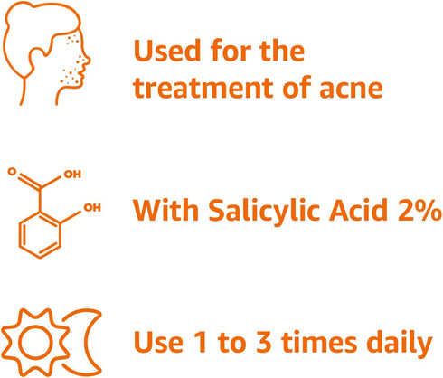 Amazon Basics Advanced Blemish Spot Treatment with 2% Salicylic Acid Acne Medication, 0.75 Fluid Ounces, 1-Pack...