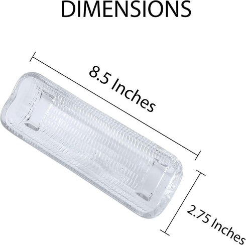 HIC Kitchen Corn Dishes, Pressed Decorative Glass, Set of 4...
