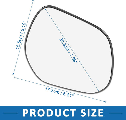 Passenger Right Side Heated Mirror Glass Replacement 7632A366 Car Accessory for Mitsubishi Outlander 2007-2011...