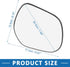 Passenger Right Side Heated Mirror Glass Replacement 7632A366 Car Accessory for Mitsubishi Outlander 2007-2011...