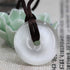 Semi Precious Gemstones 30mm Circle Coin Peace Donut Beads Adjustable Braided Rope Pendant Necklace...