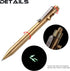 SMOOTHERPRO Heavy Weight Solid Brass Bolt Action Pen Compatible with Parker Refill for Tremor Parkinson Arthritic Hands EDC Office Business Signat...