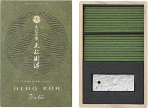 OEDO-KOH - Pine Tree 60 Sticks w/Incense Holder by NIPPON KODO, Japanese Quality Incense...