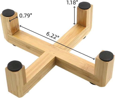 2 Pack Plant Stand Indoor Wood Low Plant Stands Planter Stands for Indoor Plants Flower Plant Pot Holder Small Indoor Plants 7.48"×0.79"×2.32"...