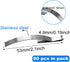60 Pieces Window Screen Tension Spring Corner Mount Flat Window Spring Clips Stainless Steel,Prevent Screen Windows Shaking...