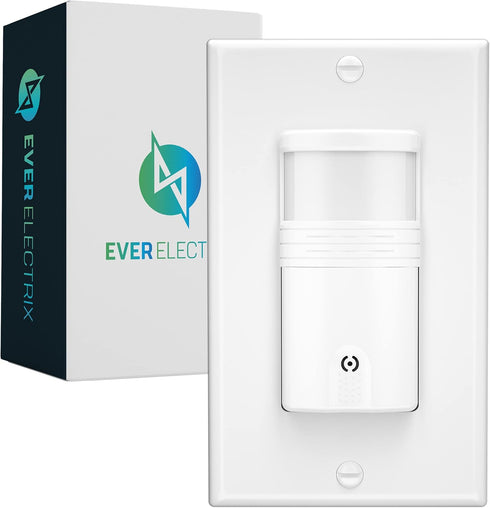Motion Sensor Light Switch, Neutral Wire Required, Single Pole Only (Not 3-Way), Indoor in-Wall Occupancy Sensor with Wall Plate, Adjustable Timer...
