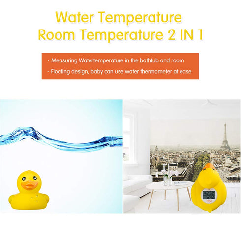 b&h Baby Thermometer, The Infant Baby Bath Floating Toy Safety Temperature Water Thermometer (Classic Duck)...