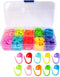 GIRLOOKA 150 Pieces Knitting Crochet Locking Stitch Markers Colorful Knitting Crochet Locking Needle Clip Counter 10 Colors......