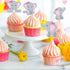 48pcs Pink Elephant Cupcake Toppers, Double Sided It's A Girl Picks, Cake Decorations for Elephant Theme Birthday Baby Shower Little Peanut Party ...