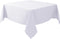 Biscaynebay Fabric Square Tablecloths 54x54 Inches, White Water Resistant Table Cloth Small Card Folding Table Covers Linen for Dining, Kitchen, W...