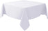 Biscaynebay Fabric Square Tablecloths 54x54 Inches, White Water Resistant Table Cloth Small Card Folding Table Covers Linen for Dining, Kitchen, W...